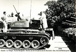 1973- Le Telagh - Ferme Bougeon - Messe 9e Hussards - 1958